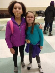 Mikayla and Sabrina at the ACE performance